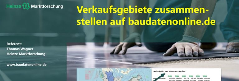 Verkaufsgebiete zusammenstellen – Neue regionale Daten für den Fliesenmarkt